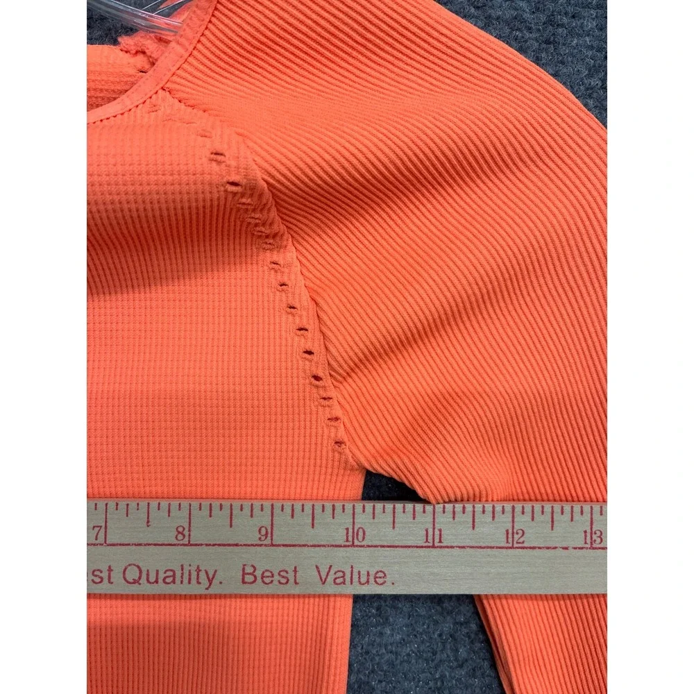 Free People FP Movement Lot of 2 Seamless Crop Tops Orange Purple XS/S